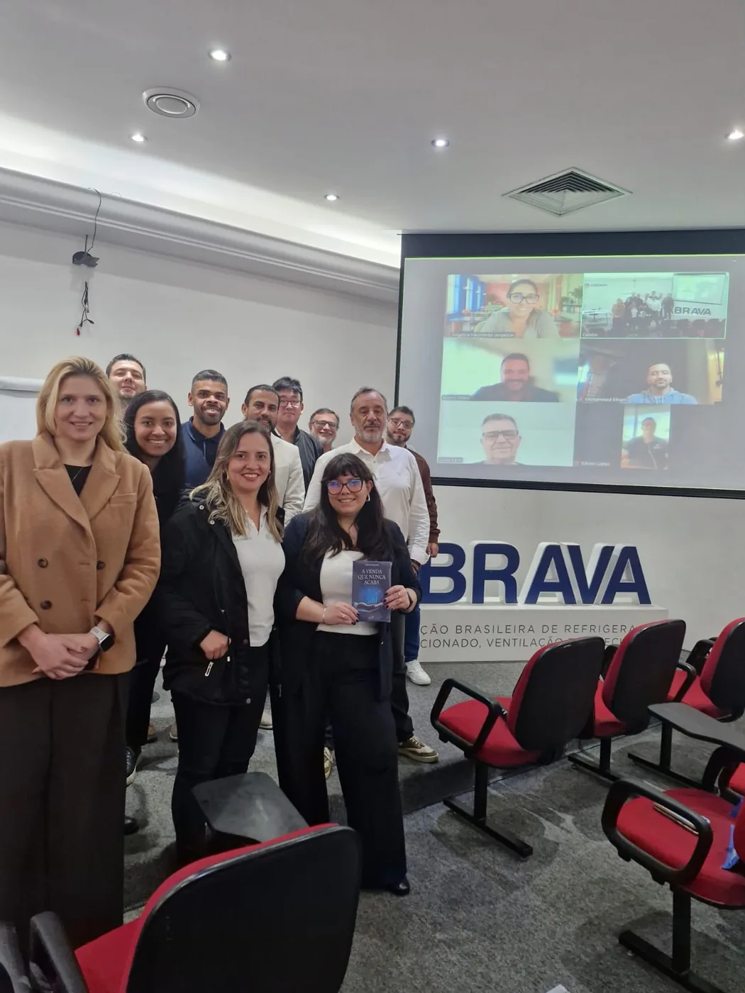 Participantes do Curso de Oratória Comercial na ABRAVA